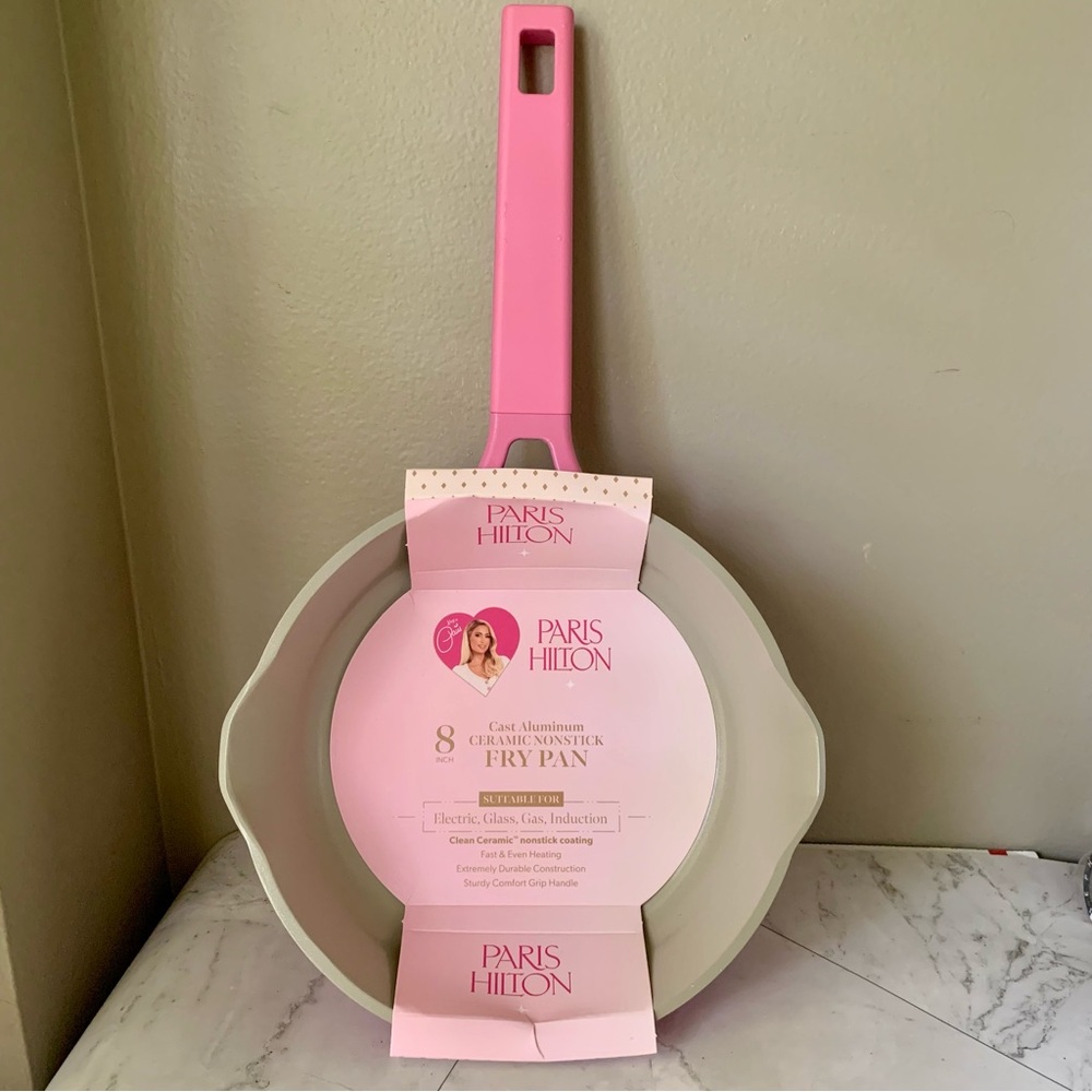 Paris Hilton Cast Aluminum Ceramic Nonstick Fry Pan 8 Inch
